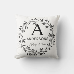 Personalised Family Name Throw Pillow 