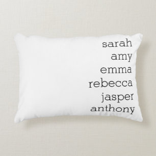 Personalised Family Name Throw Pillow , Customise 