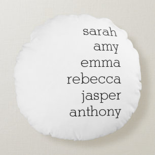 Personalised Family Name Throw Pillow , Customise 