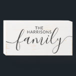 Personalised Family Name Wall Sign<br><div class="desc">Add a family name sign to your home,  or gift it to someone who means the world to you! Wall decor for the farmhouse,  cabin or beach cottage. Custom family name wall sign with elegant calligraphy. A perfect touch for your home decor or as a housewarming gift.</div>