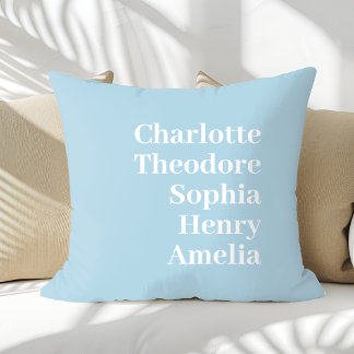 Personalised Family Names Custom Cushion