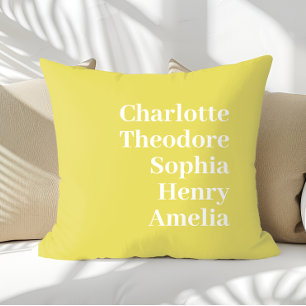Personalised Family Names Custom Cushion