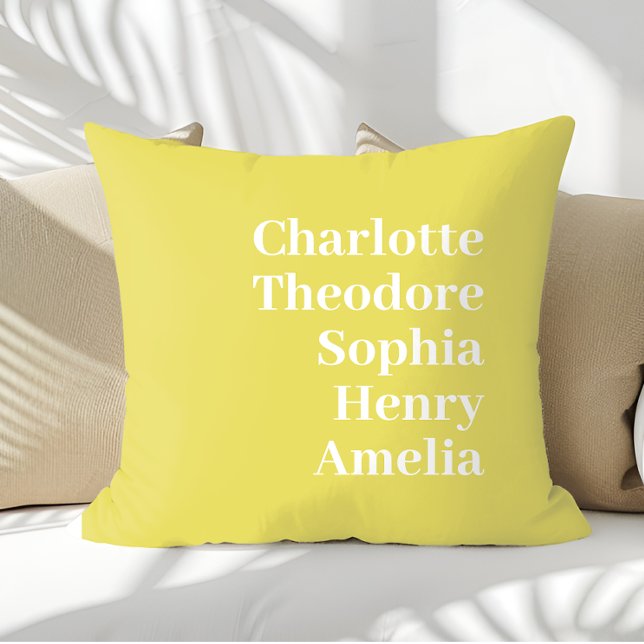 Personalised Family Names Custom Cushion (Creator Uploaded)