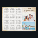 Personalised Family Photo 2019 Magnet Calendar<br><div class="desc">Create your own magnet photo calendar. Customise a 2019 calendar with personal photos. It's a cute idea for the family,  couples,  grandparents,  friends and even workmates for the Christmas,  New Year or any occasions.</div>
