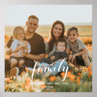 Personalised Family Photo and Custom Names