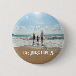 Personalised Family Photo Button