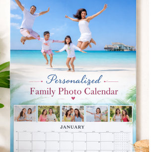 Personalised Family Photo Calendar Custom Picture
