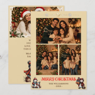 Personalised Family Photo Christmas Card