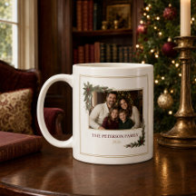 Personalised Family Photo Christmas Coffee Mug