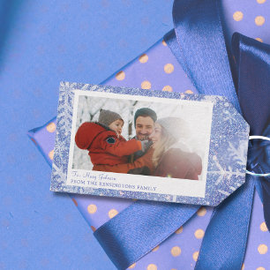 Personalised Family Photo Christmas Gift Tag