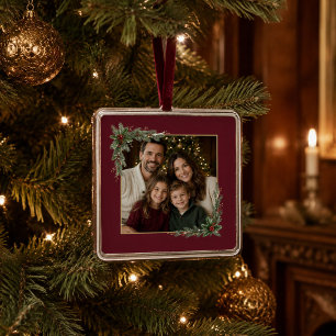 Personalised Family Photo Christmas Ornament