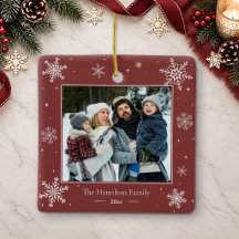 Personalised Family Photo Christmas Ornament