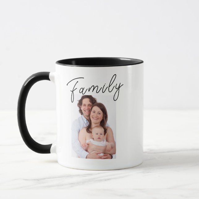 Personalised Family Photo Coffee Mug Birthday Gift (Left)