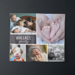 Personalised, Family Photo Collage, Chalkboard Tapestry<br><div class="desc">Select your favourite family,  baby,  styled,  pet photos to be featured on this tapestry. A unique way to capture memories. Give it as a gift or create it for your home.</div>