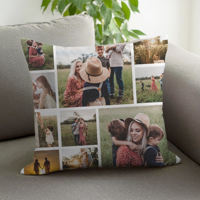 Personalised Family Photo Collage Cushion (Creator Uploaded)