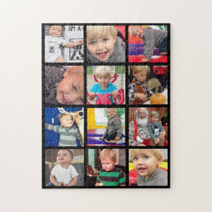 Personalised Family Photo Collage Jigsaw Puzzle