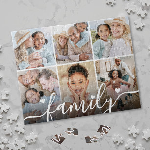 Personalised Family Photo Collage Jigsaw Puzzle