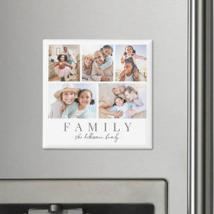 Personalised Family Photo Collage Magnet