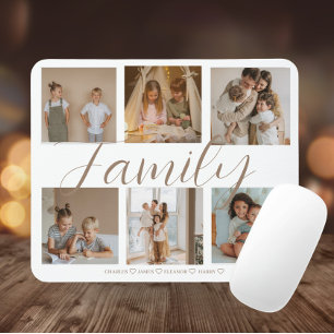 Personalised Family Photo Collage Mouse Pad