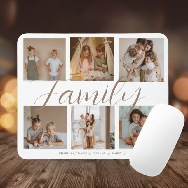 Personalised Family Photo Collage  Mouse Pad (Creator Uploaded)