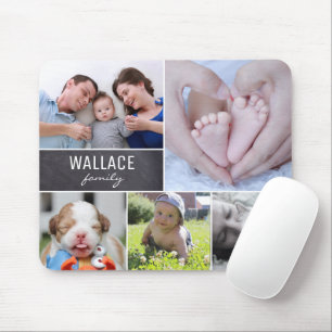 Personalised Family photo collage Mouse Pad