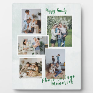 Personalised Family Photo Collage Plaque 