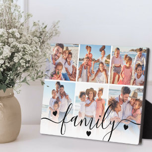 Personalised Family Photo Collage Plaque