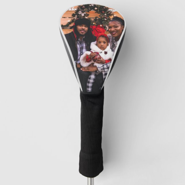 Personalised Family Photo Custom Golf Head Cover (Front)