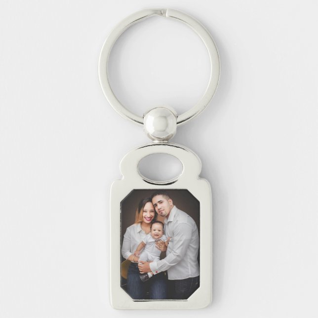 Personalised Family Photo Custom   Key Ring (Front)
