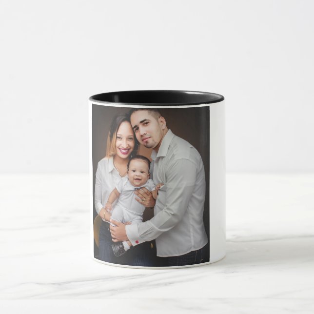 Personalised Family Photo Custom  Mug (Center)