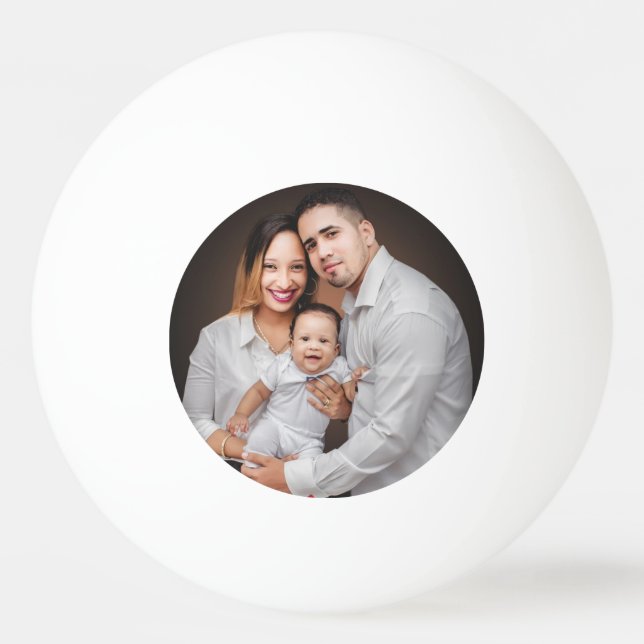 Personalised Family Photo Custom   Ping Pong Ball (Front)
