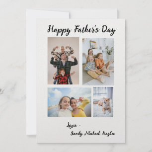 Personalised Family Photo Fathers Day Card
