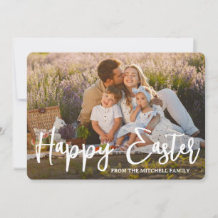 Personalised Family Photo Happy Easter Holiday Card