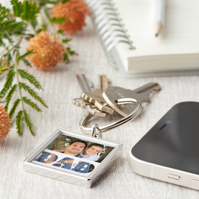 Personalised Family Photo I Love You Dad Quote Key Ring (Creator Uploaded)