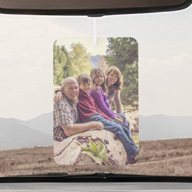 Personalised Family Photo Keepsake Memorable Gift Car Air Freshener (Creator Uploaded)