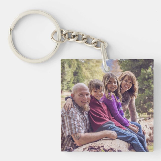 Personalised Family Photo Key Chain (Front)