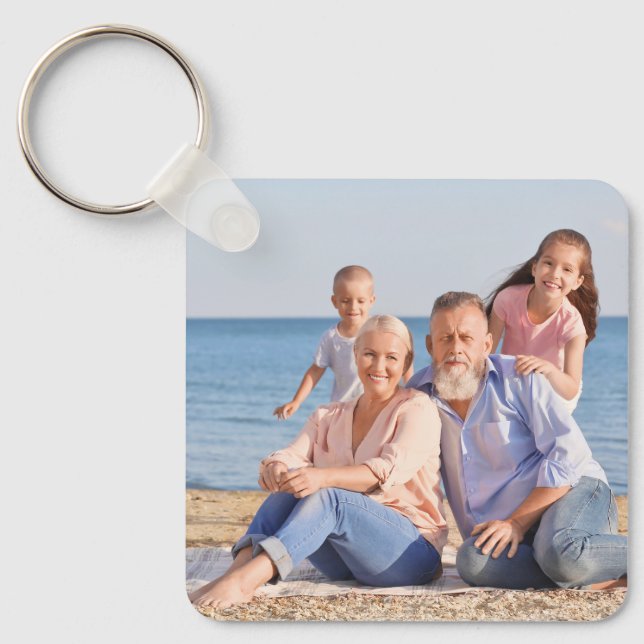 Personalised Family Photo Key Ring (Front)