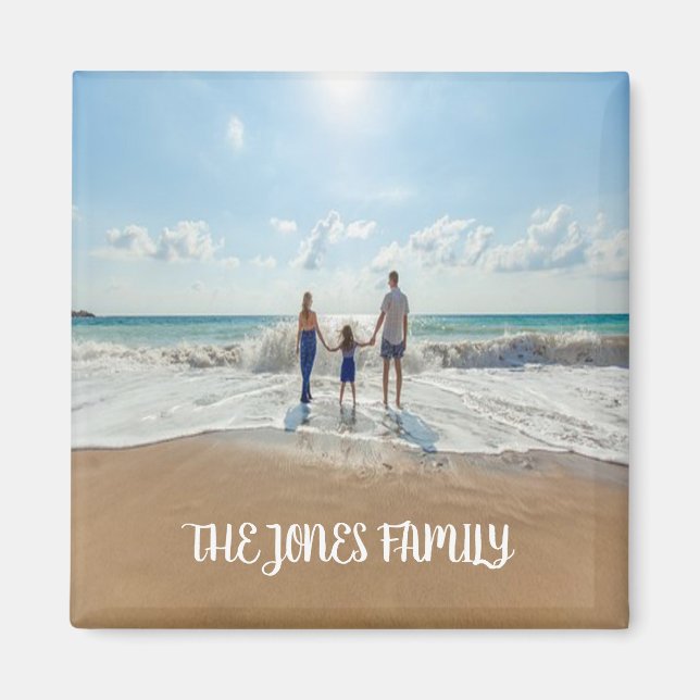 Personalised Family Photo Magnet (Front)