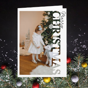 Personalised family Photo Merry Christmas Card
