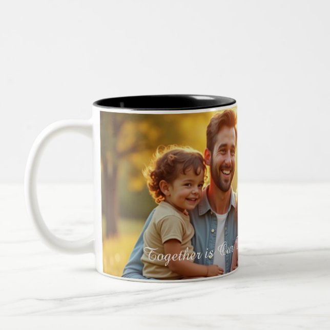 Personalised Family Photo Mug – Custom Coffee Mug  (Left)