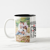 Personalised family photo mug with 2 photos