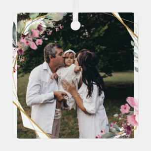 Personalised Family Photo Ornament-Custom Picture Metal Tree Decoration