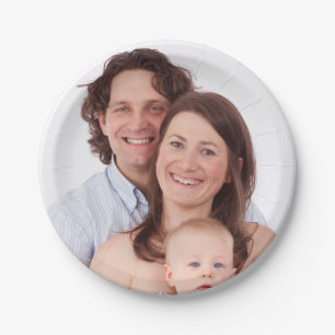 Personalised Family Photo Paper Plate