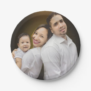 Personalised Family Photo Paper Plate