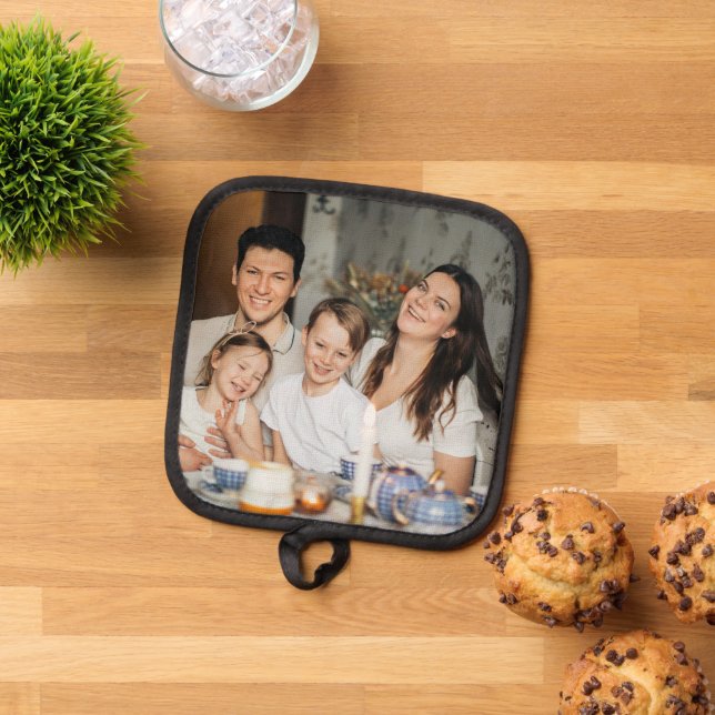 Personalised Family Photo Pot Holder (Top Down)