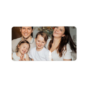 Personalised Family Photo Return Address Label