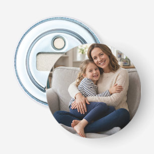 Personalised Family Photo Round Custom Picture Bottle Opener