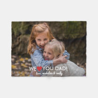 Personalised Family Photo We Love You Dad