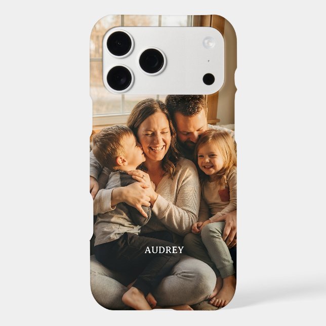 Personalised Family Photo with Custom Name (Back)