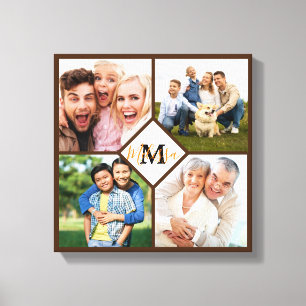Personalised family photos  canvas print